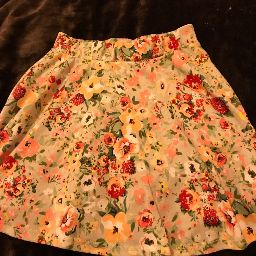 Floral spring skirt